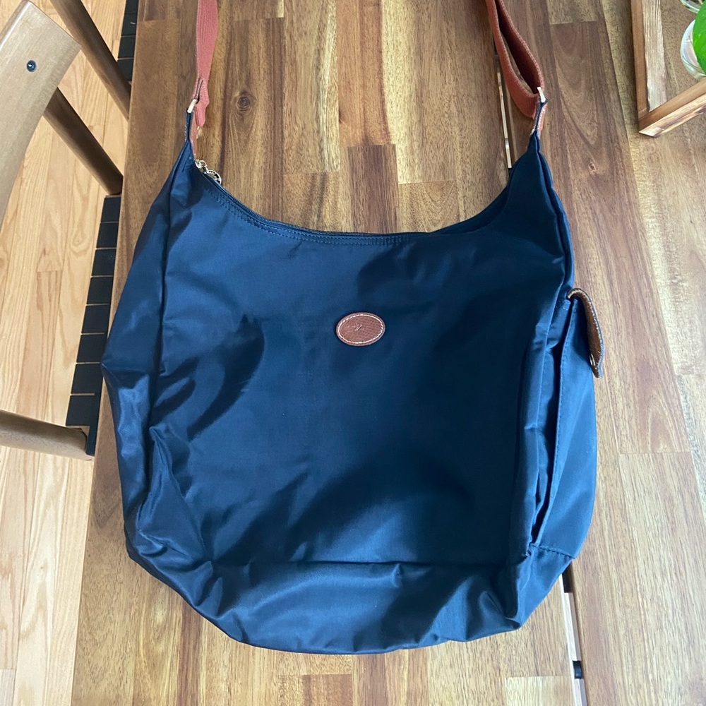 Black Longchamp Hobo Bag